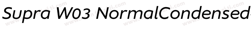 Supra W03 NormalCondensed字体转换